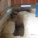 基礎下掘削状況